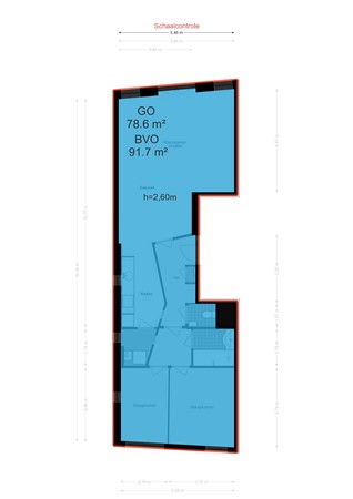 Floor plan - Lijnbaansgracht 246B, 1017 RK Amsterdam 